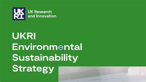 UKRI ENVIRONMENTAL SUSTAINABILITY STRATEGY | KCMC