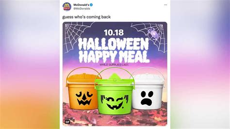 McDonald’s Halloween Happy Meal pails return to locations nationwide