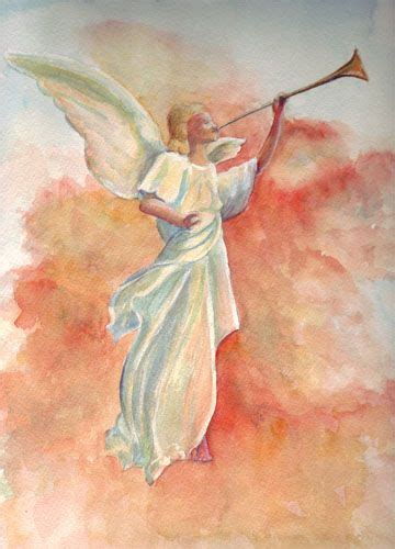 Bunny's Artwork: Angel Watercolor Painting | Watercolor angel, Angel ...