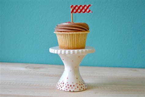 Ceramic Cupcake Stand, Cupcake Queen, Red Polka Dot, Ceramic Pottery, 1st Year, Etsy, Trends ...