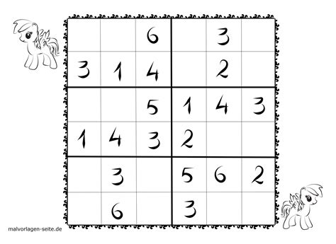 Sudoku Vorlagen Zum Ausdrucken : Kinder Sudoku 6x6 Schwer Sudoku Kinder ...