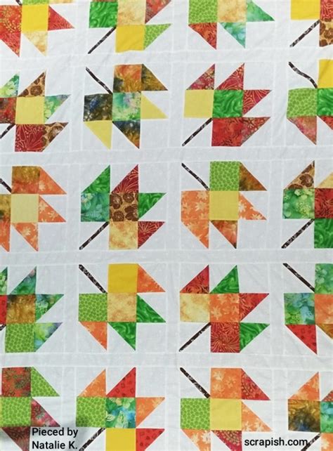 Free Maple Leaf Quilt Pattern - Easy for Beginners!