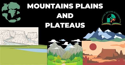 Mountains Plateaus And Plains - Origins Types And Locations