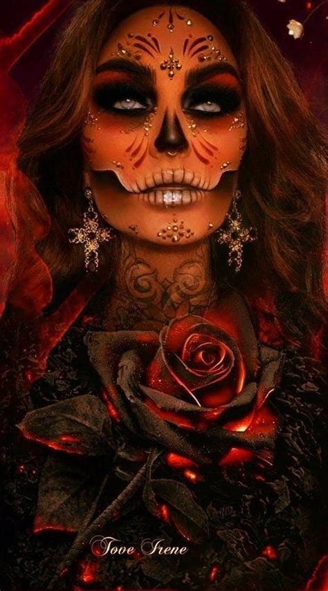 Pin by K Manderson on Day of the Dead in 2023 | Sugar skull artwork ...