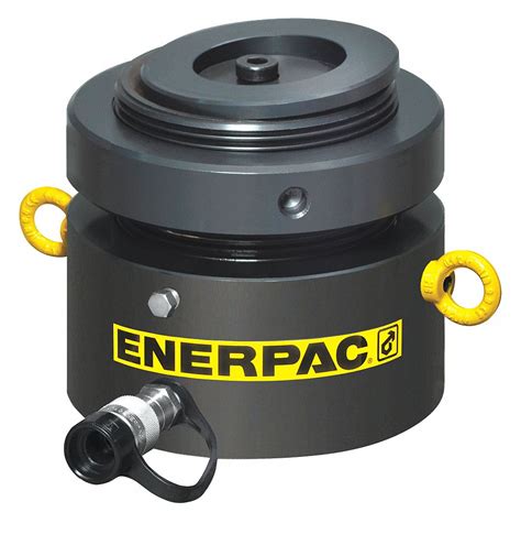 ENERPAC Hydraulic Ram, Low Profile, Body Material Steel, 200 ton ...