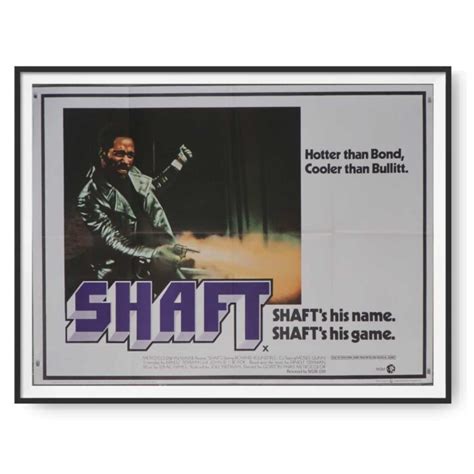 Shaft (1971) Framed Original UK Quad Poster (sold) - Cinema Poster Gallery