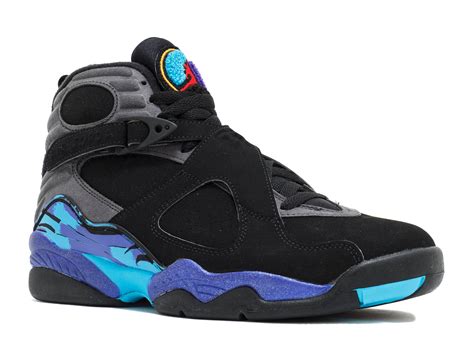 air jordan 8 retro "aqua 2015" - blk/tr rd-flnt gry-brght cncrd - Air Jordans | Flight Club