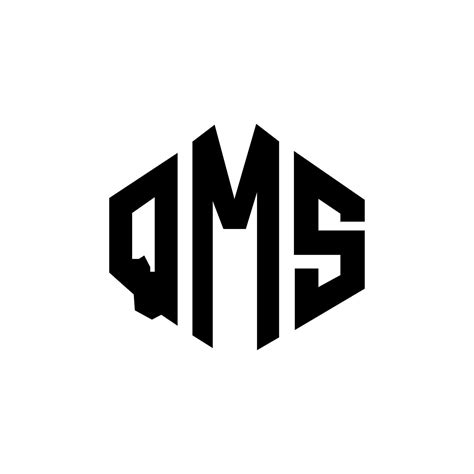 QMS letter logo design with polygon shape. QMS polygon and cube shape logo design. QMS hexagon ...