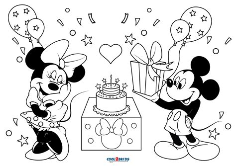 Free Printable Minnie Mouse Birthday Coloring Pages For Kids