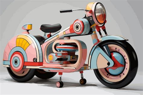 Premium Vector | Pink classic vintage retro or electric scooter on a ...