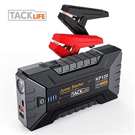 Amazon: TACKLIFE 1200A Peak Car Jump Starter with USB Quick Charge 3.0 ...