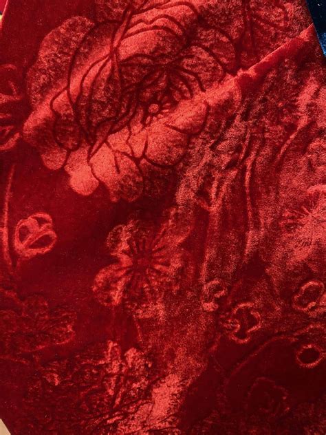 Red Velvet Fabric by the Yard Clearance Velvet Fabric by the - Etsy