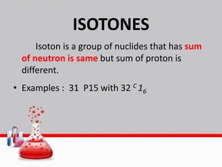 Isotopes, isotones, and isobars | PPT