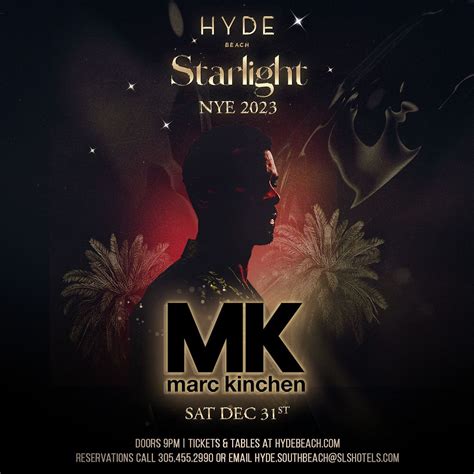 STARLIGHT NYE 2023 | MK Tickets at Hyde Beach in Miami Beach by Hyde Beach | Tixr