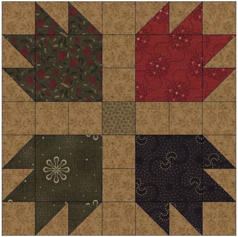 Bear Paw Quilt Block Pattern Download - Etsy