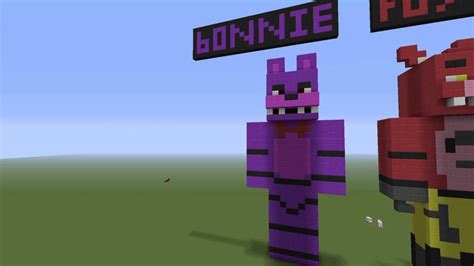 Fnaf pixel art|bonnie in minecraft - YouTube