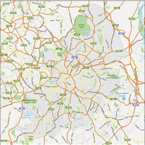 Map of Birmingham, England - GIS Geography