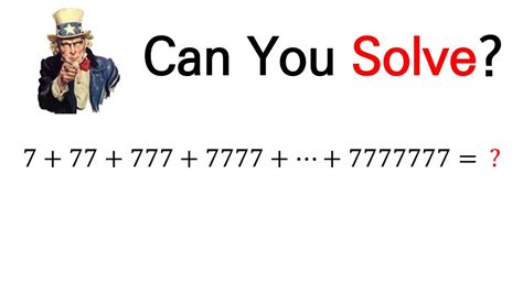 Can You Solve? | partial sum - YouTube