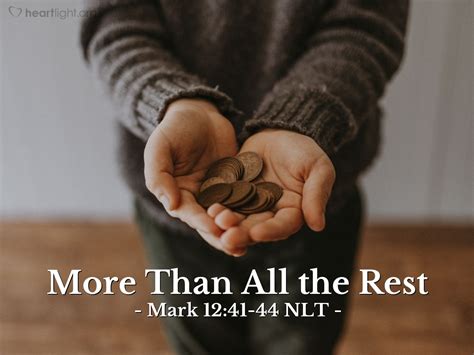 "More Than All the Rest" — Mark 12:41-44 (What Jesus Did!)