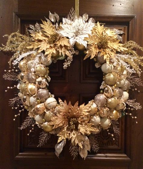 Gold Christmas wreath