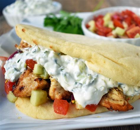 Greek Chicken Gyros with Tzatziki Sauce | Modern Honey