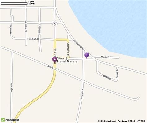 Map of Grand Marais MI | Grand Marais Michigan Hotels, Restaurants ...