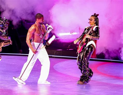 Usher Lights Up Vegas w/ Super Bowl Show Amid Marriage News