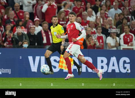 Andreas Christensen of Denmark during Denmark against Israel , World ...