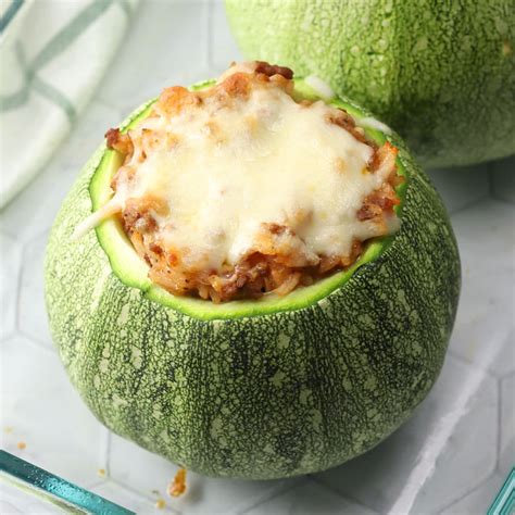 Stuffed Round Zucchini - Zucchini Zone