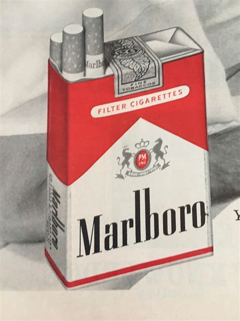 1962 Marlboro Cigarettes Vintage Magazine Ad 2 Page B&W with | Etsy