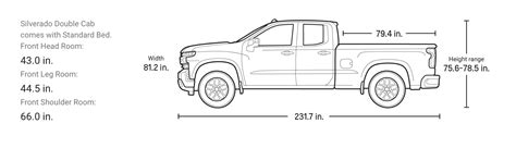 Silverado Chevy Truck Bed Dimensions Chart