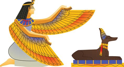 Ancient Egypt wall art or mural cartoon vector 20868079 Vector Art at Vecteezy