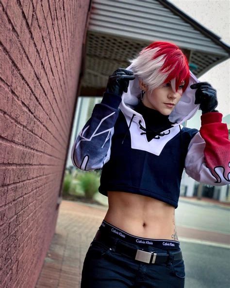 Icy Hot Crop Hoodie - Pre-Order Only | Todoroki cosplay, Cosplay ...