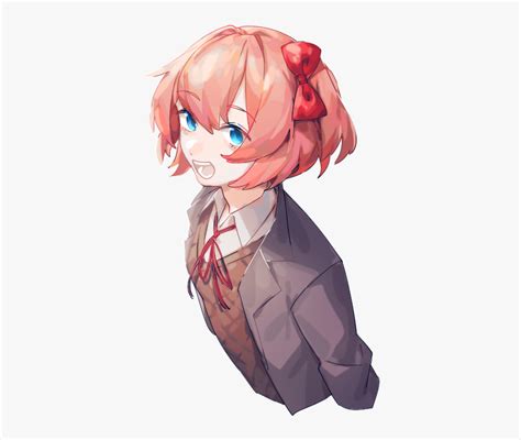 Fan Art Ddlc Sayori Transparent, HD Png Download - kindpng