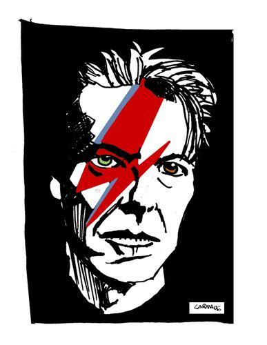 David Bowie By Carma | Famous People Cartoon | TOONPOOL