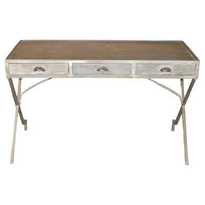 Vintage Industrial Metal Desk For Sale at 1stDibs | vintage metal desk ...