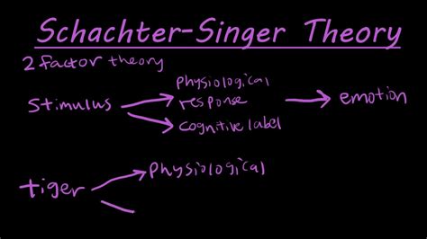 The Schachter-Singer two factor theory of emotion explained - YouTube