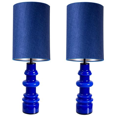 Pair of Bitossi Table Lamps with New Silk Custom Made Lampshades by René Houben For Sale at 1stDibs