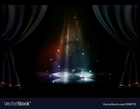 Magic stage Royalty Free Vector Image - VectorStock