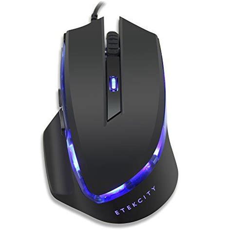 Etekcity® Scroll R1 1800 DPI USB Wired Ergonomic Optical Gaming Mouse with 6 Programmable ...