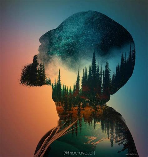 Double exposure photo manipulation by hipcravo art http://webneel.com/double-exposure-… | Double ...