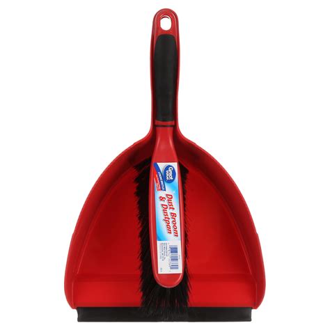 Great Value Dust Broom & Pan, Red - Walmart.com