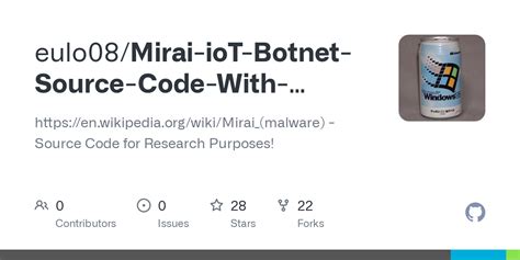 GitHub - eulo08/Mirai-ioT-Botnet-Source-Code-With-Setup-Guide: https://en.wikipedia.org/wiki ...