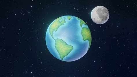 3D Disco - Earth and Moon 3D Model