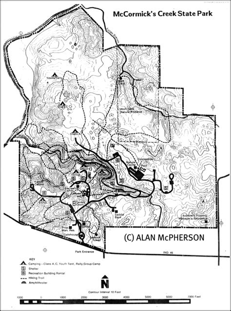 Mccormicks Creek State Park Map - Maps For You