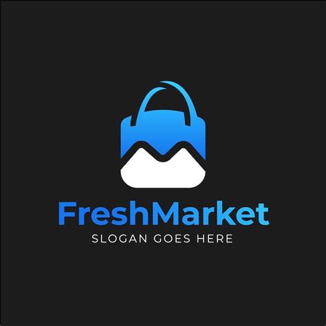 Fresh market logo design | Free Vector