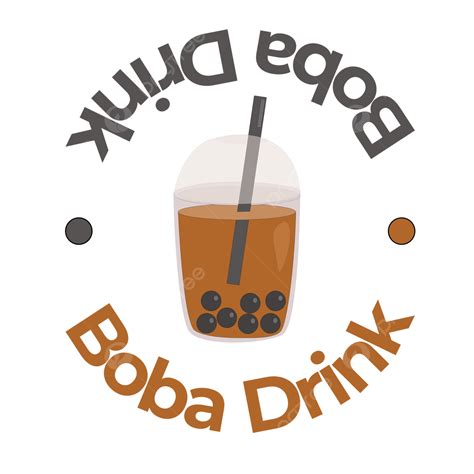 Boba Logo Hd Transparent, Boba Logo Illustration Template, Boba ...