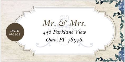 6+ Wedding Address Label Templates for MS Word | Microsoft Word Templates