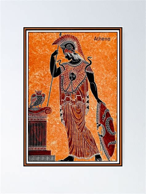 "ATHENA : Vintage Greek Goddess of War Print" Poster for Sale by posterbobs | Redbubble