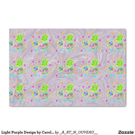 Light Purple Design by Carole Tomlinson©2016 10" X 15" Tissue Paper | Easter wrapping paper ...